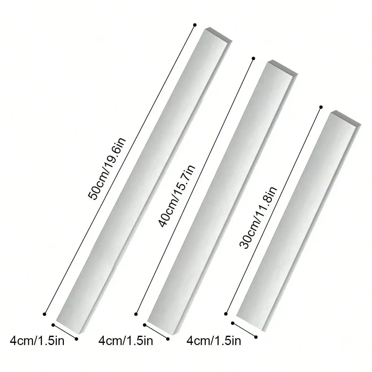 magnetico minimalista para cocina moderna, set de imanes en tres tamaños, elegante y funcional para organización en cocina